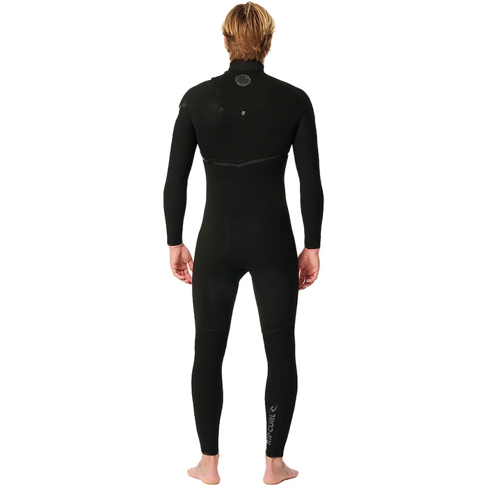 2024 Rip Curl Mnner Flashbomb Pro 4/3mm Zip-frei Neoprenanzug 14NMFS - Black